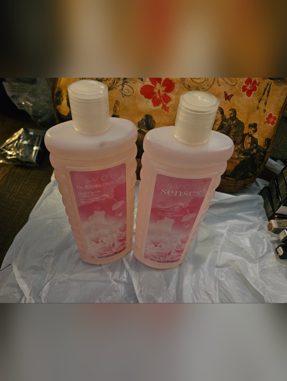 Lot of 2 Avon Bubble Delight Blushing Kiss Bubble Bath 24FL oz New Sealed Avon. 
